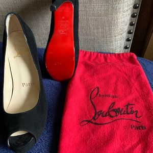 Gently used Christian Louboutin Black heels